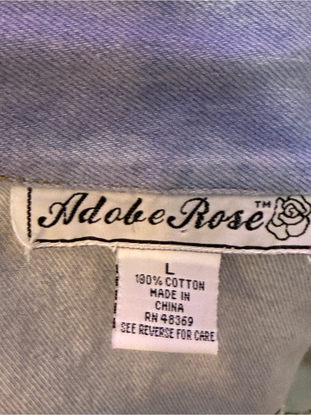 Vintage Light Blue Western Denim Button-Up Vest (B2) - Picture 6 of 8